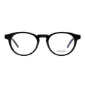 Saint Laurent Round Acetate Eyeglasses — Black