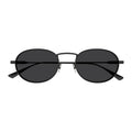 Saint Laurent SL799001 Round-Frame Metal Sunglasses — Black