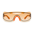 Off-White OERI103BIGWHARF7207 Oversized Shield Sunglasses — Orange