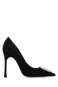 Amina Muaddi Satblawhibu Pump — Black