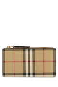 Burberry Tartan Check Wallet — Beige