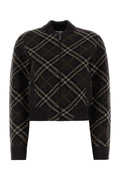 Burberry Tartan Wool-Cashmere Sweater — Black