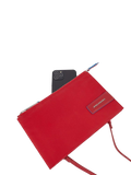 Piquadro Clutch de Nailon Reciclado — Rojo