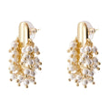 Self-Portrait Pearl Cluster Earrings — Gold