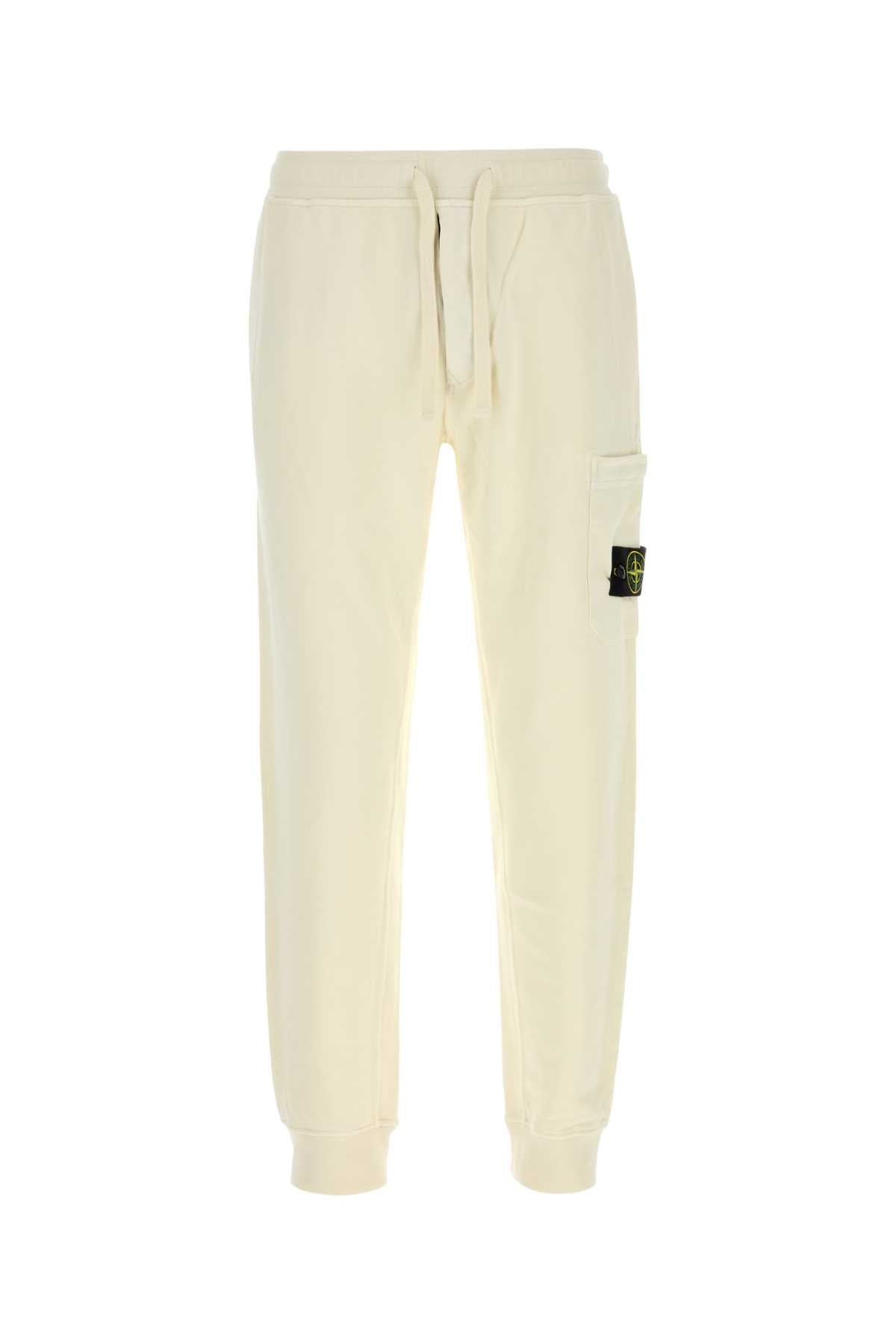 Stone Island Bottoms Joggers — White
