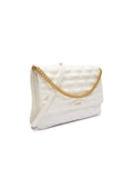 Bolso de hombro de poliuretano acolchado Liu Jo — Blanco