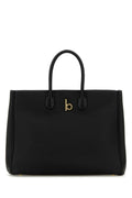 Burberry Calf Leather Tote Bag — Black