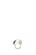 Versace Sculptural White Ring — White