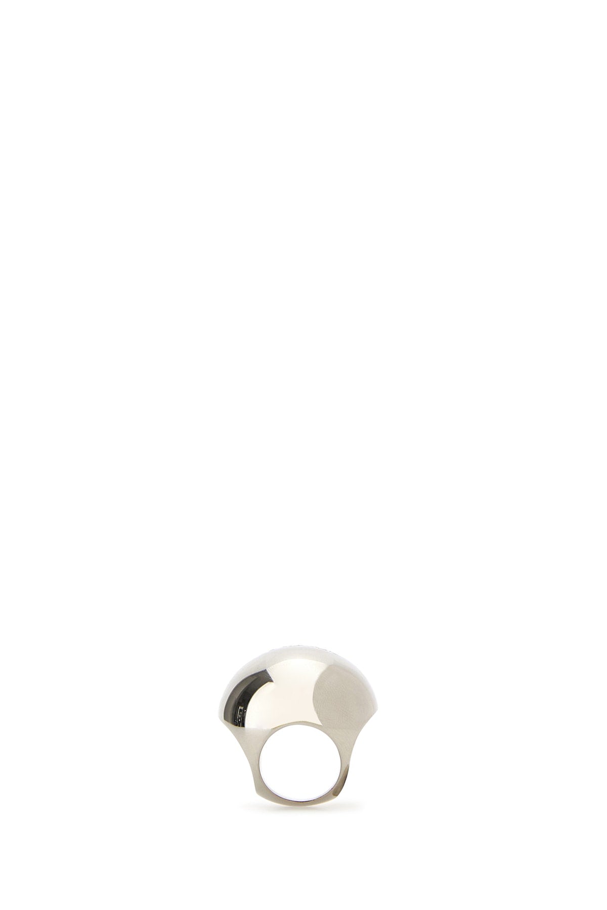 Versace Sculptural White Ring — White