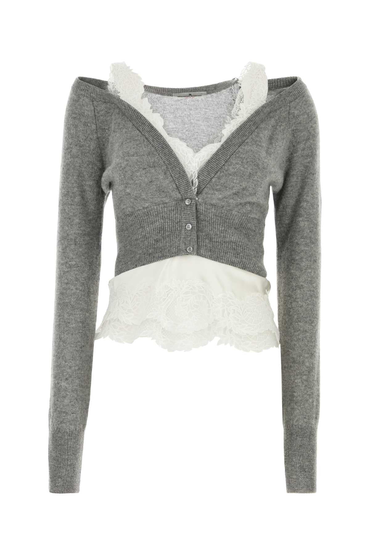 Ermanno Scervino Pizzo Cardigan — Gray