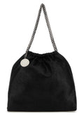 Stella McCartney Chain-Handled Gathered Shoulder Bag — Black