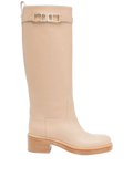 Ferragamo Ornament Boots — Brown