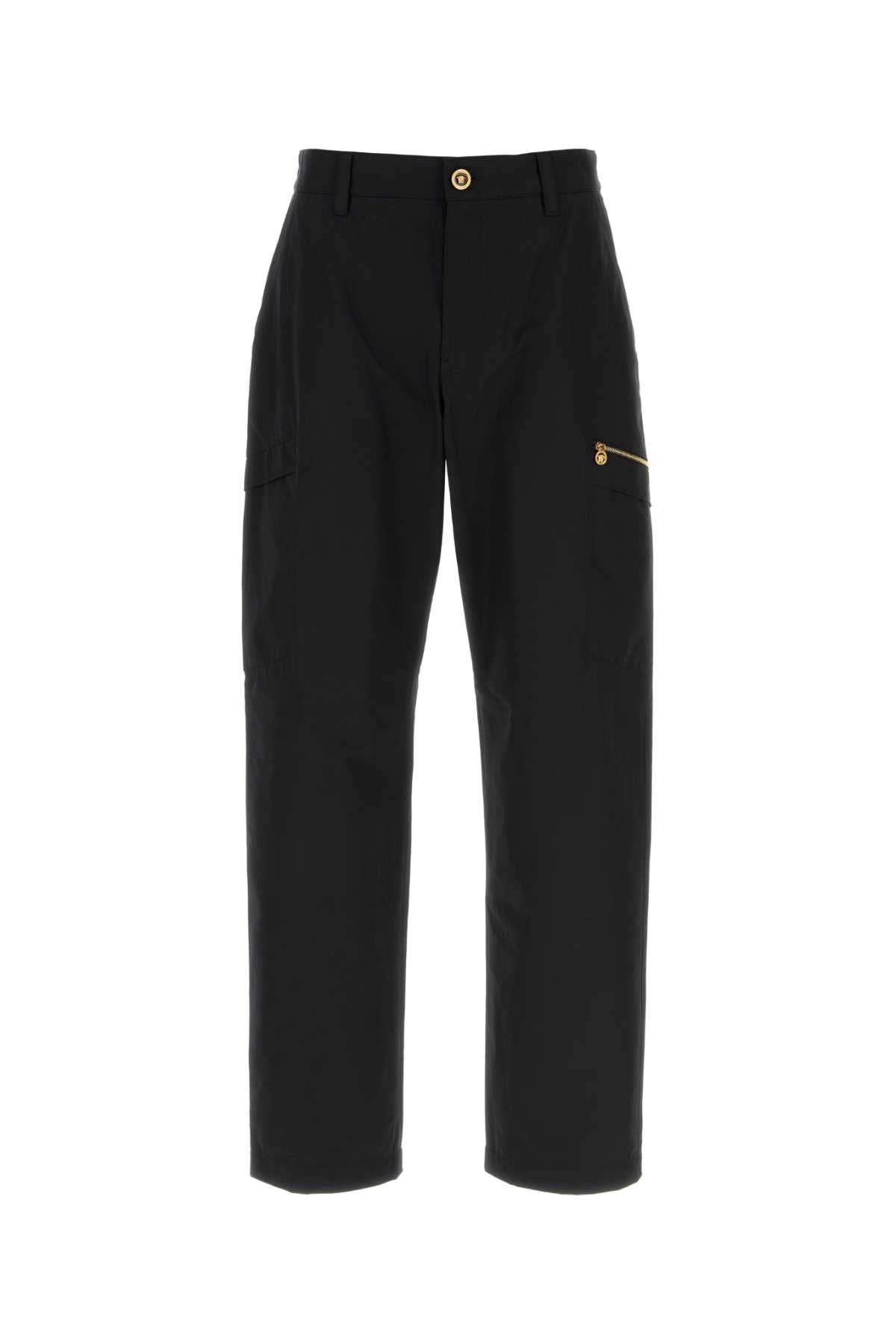 Versace Cargo Pocket Cargo Pants — Black