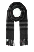 Burberry 100% Cashmere Scarf — Charcoal