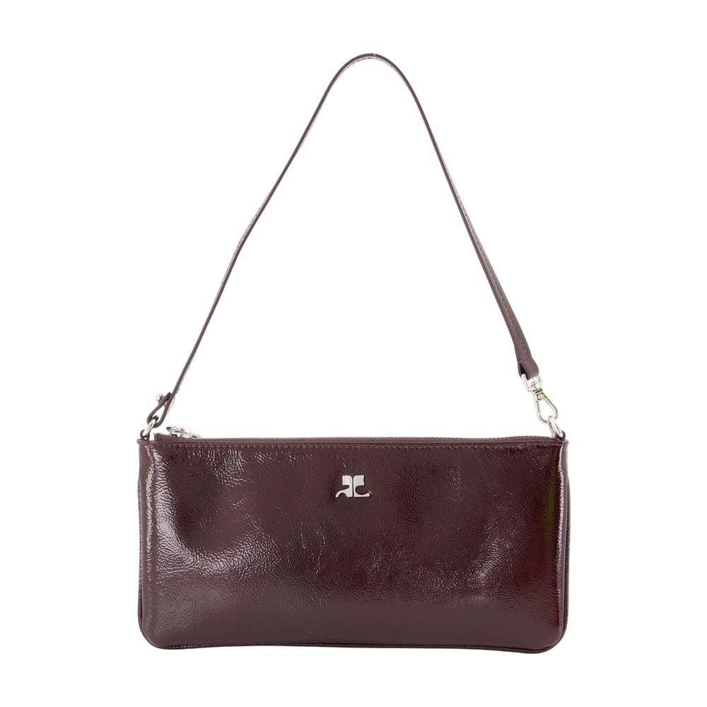 Courreges AC Shoulder Bag — Burgundy