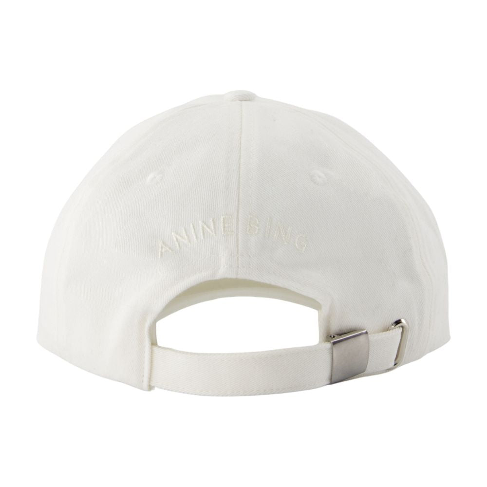 Anine Bing A-12-9084-IVY26 Baseball Cap — White