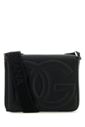 Dolce & Gabbana Quilted Logo Shoulder Bag — Black