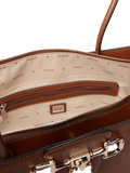 Guess Janie Girlfriend Tote Bag — Cognac
