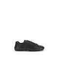 Prada Leather Low-Top Sneaker — Black