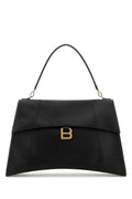 Balenciaga Pleated Leather Shoulder Bag — Black