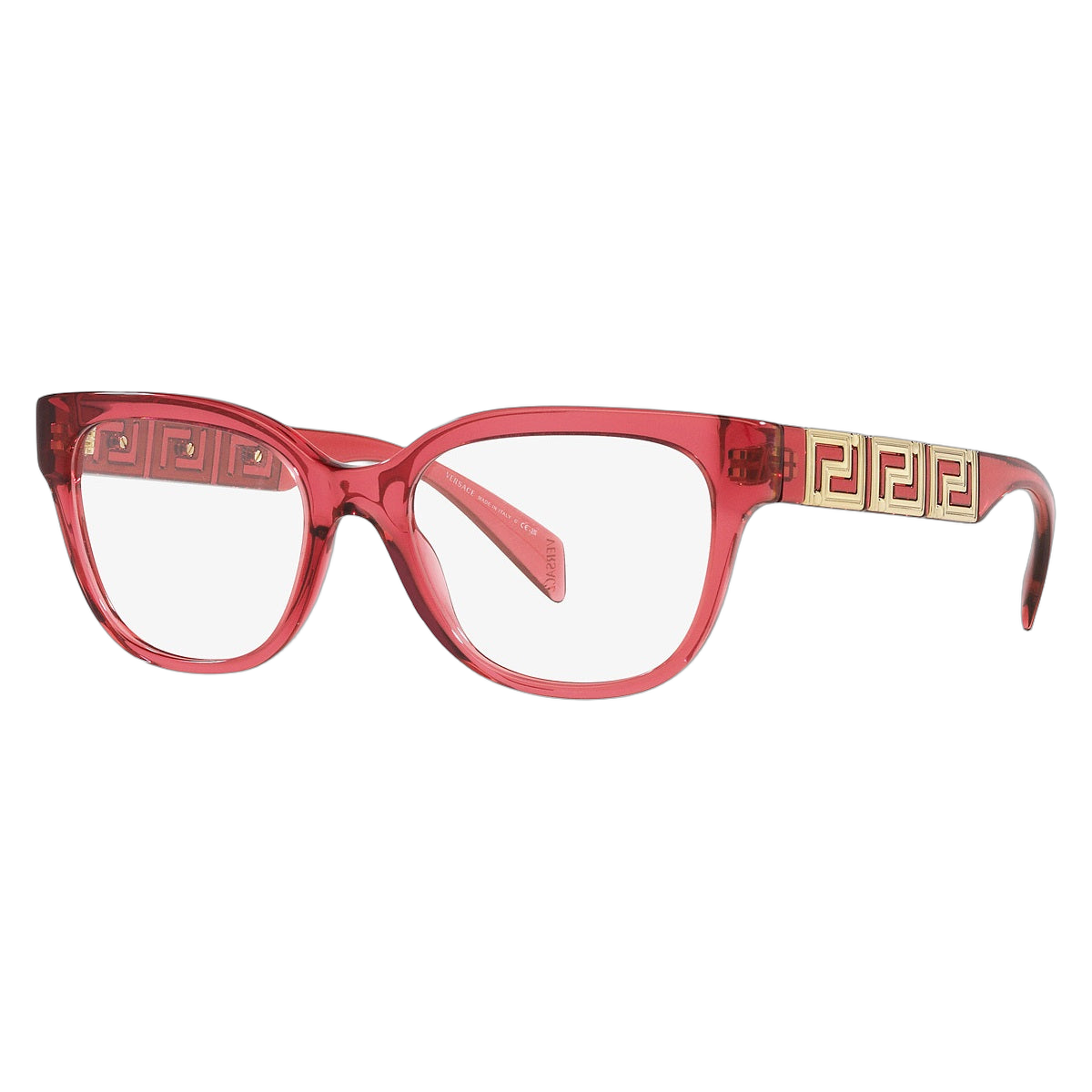 Versace VE33385409 Round Full Rim Eyeglasses — Red