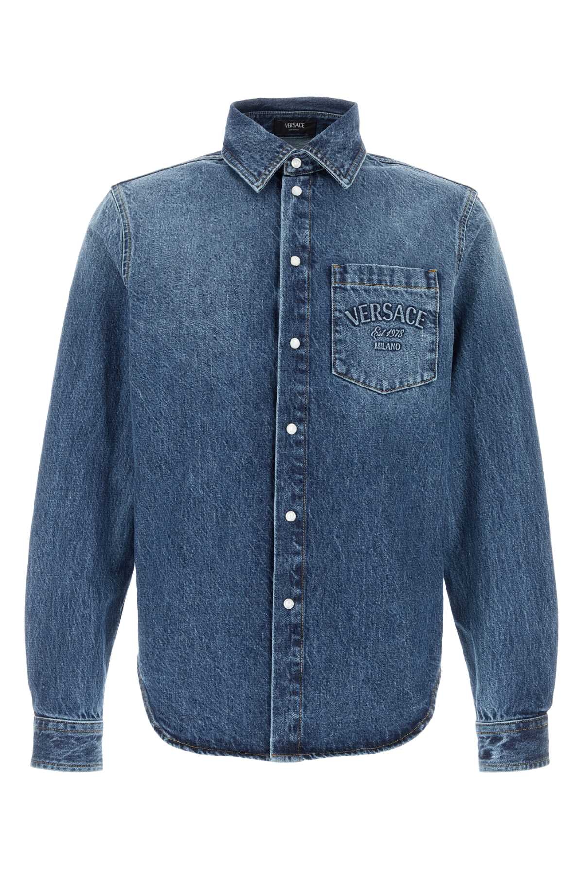 Versace Denim Denim Shirt — Blue