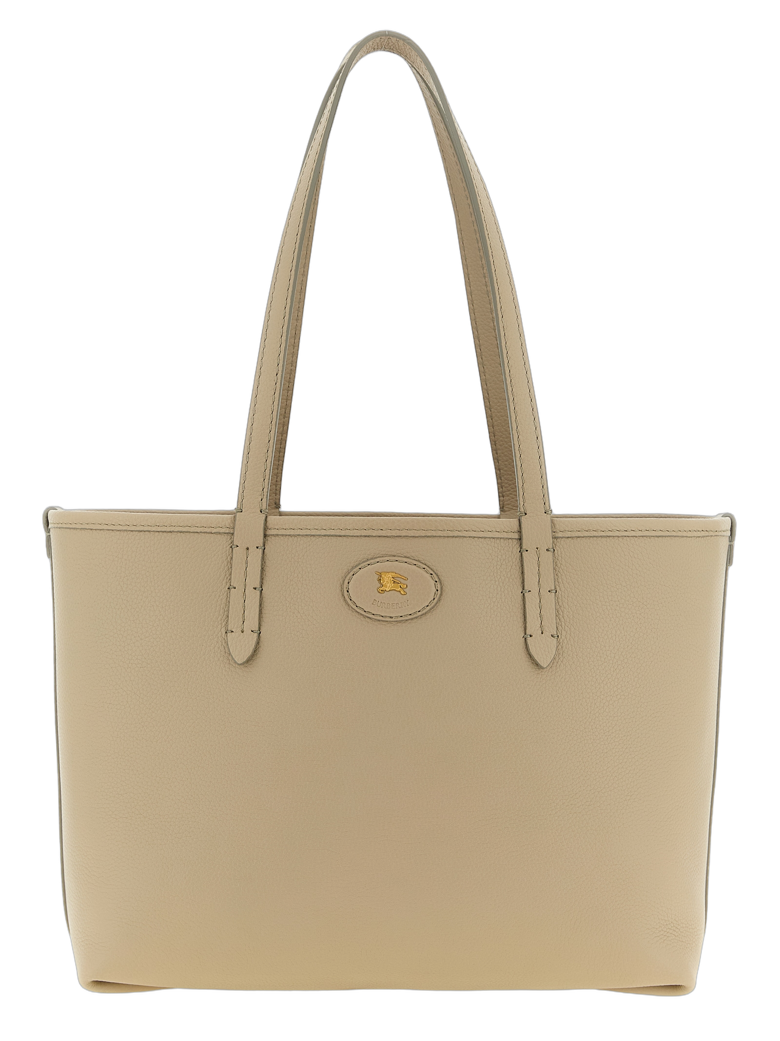 Burberry Check Tote Bag — Beige