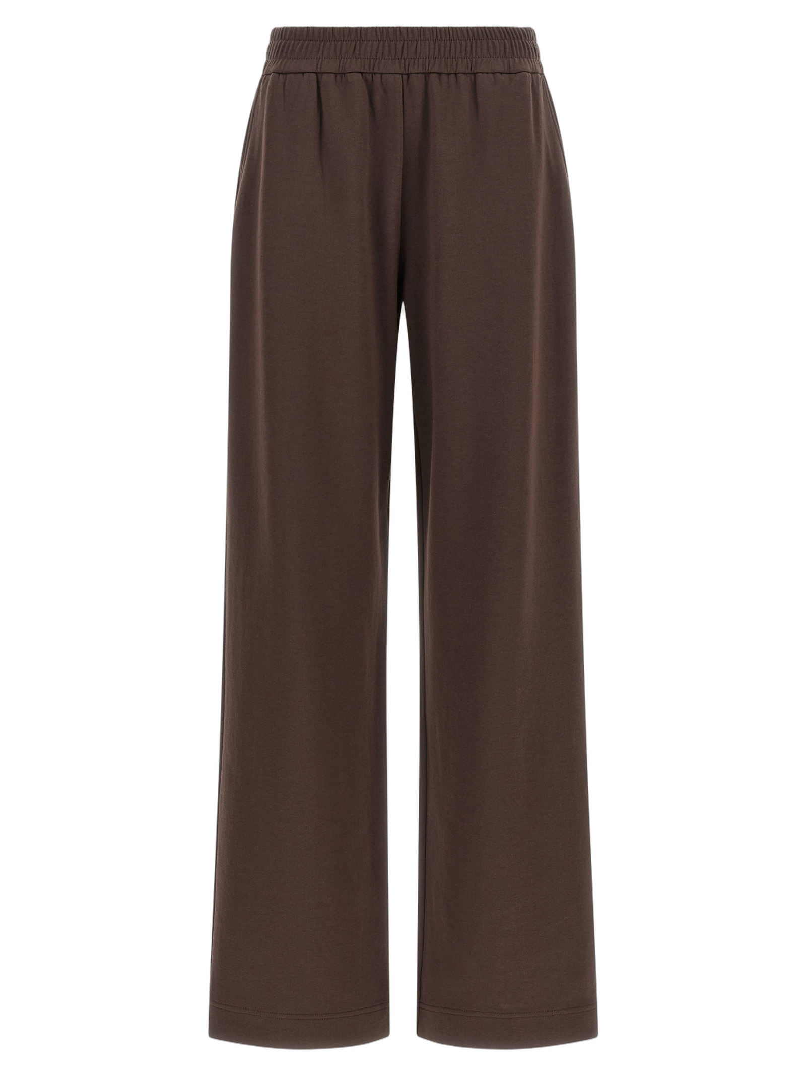Moncler Cotton Blend Joggers — Brown