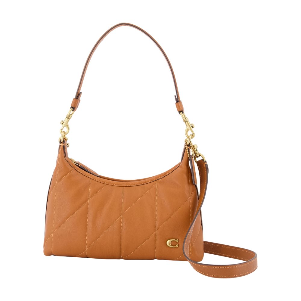 Coach Quilted Leather Shoulder Bag — Brown