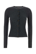 Burberry Cashmere Cardigan — Gray