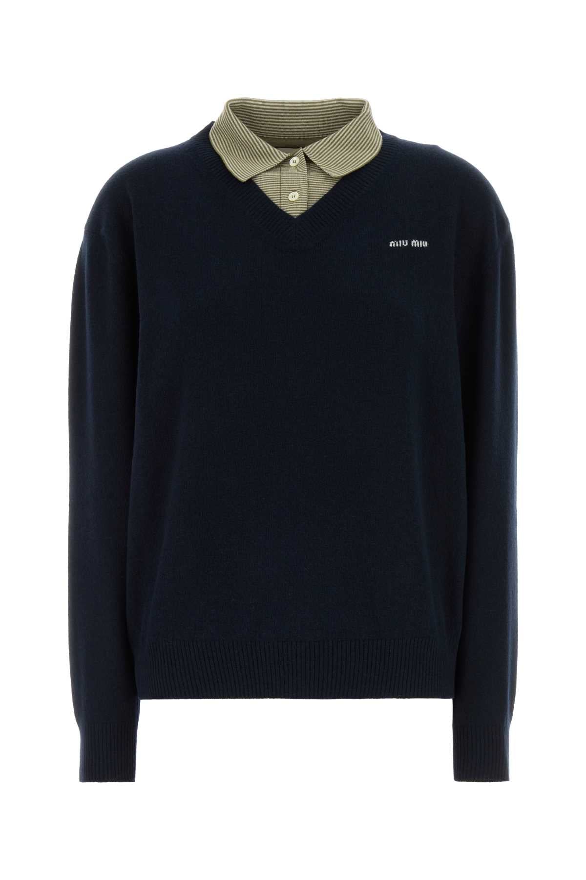 Miu Miu Maglieria Sweater — Navy