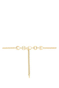 Chloé Gold Metal Chain Script Belt — Gold