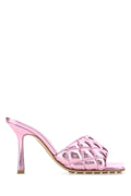 Bottega Veneta Quilted Lamb Leather Sandal — Pink