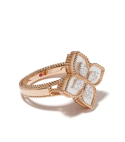 Roberto Coin Princess Flower Ring — rose gold