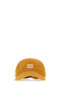 Miu Miu CAPPELLI Cotton Baseball Cap — Yellow