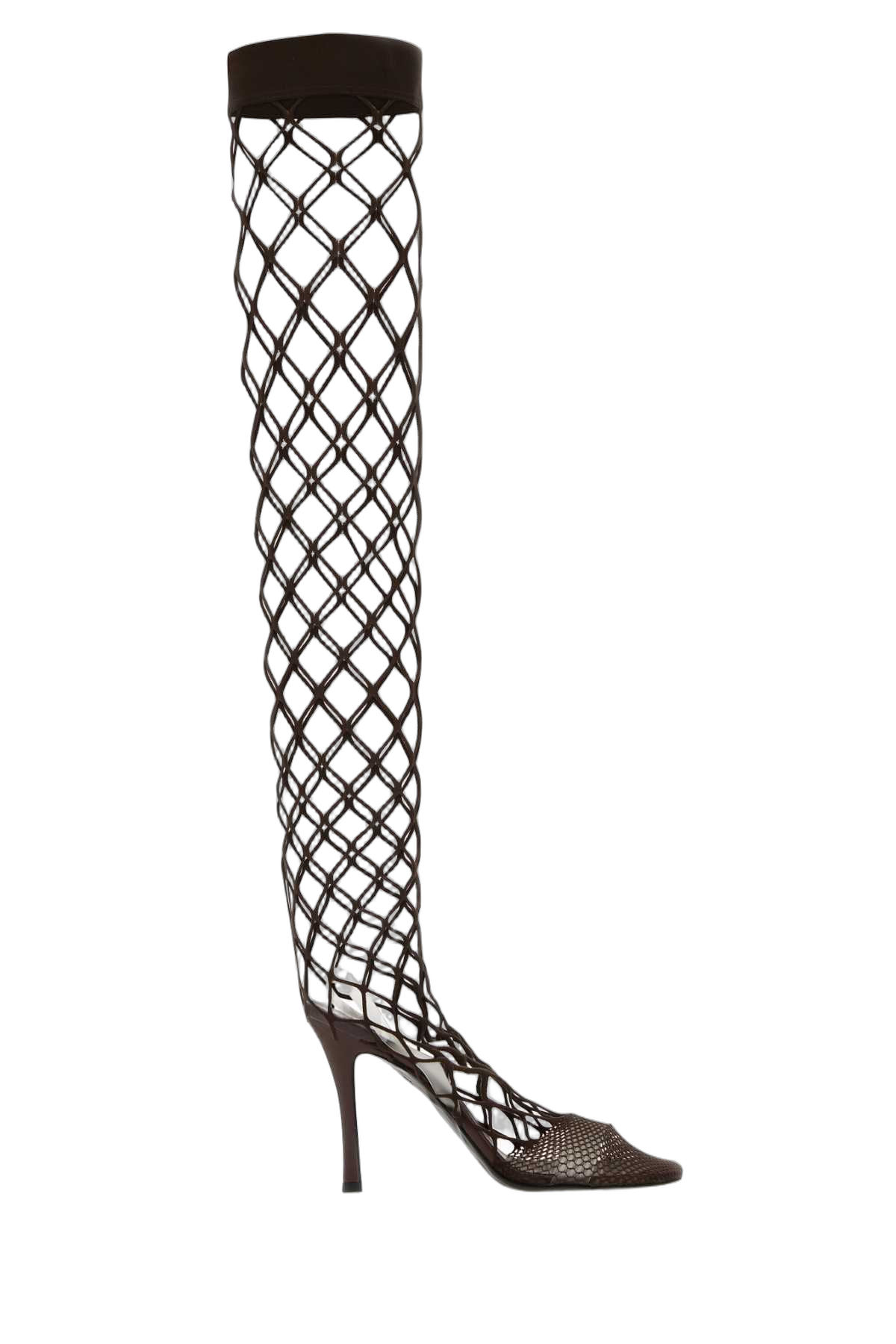 Stella McCartney Cutout Lattice Boot — Brown