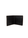 Momo Design Bifold Leather Wallet — Coffee/Black