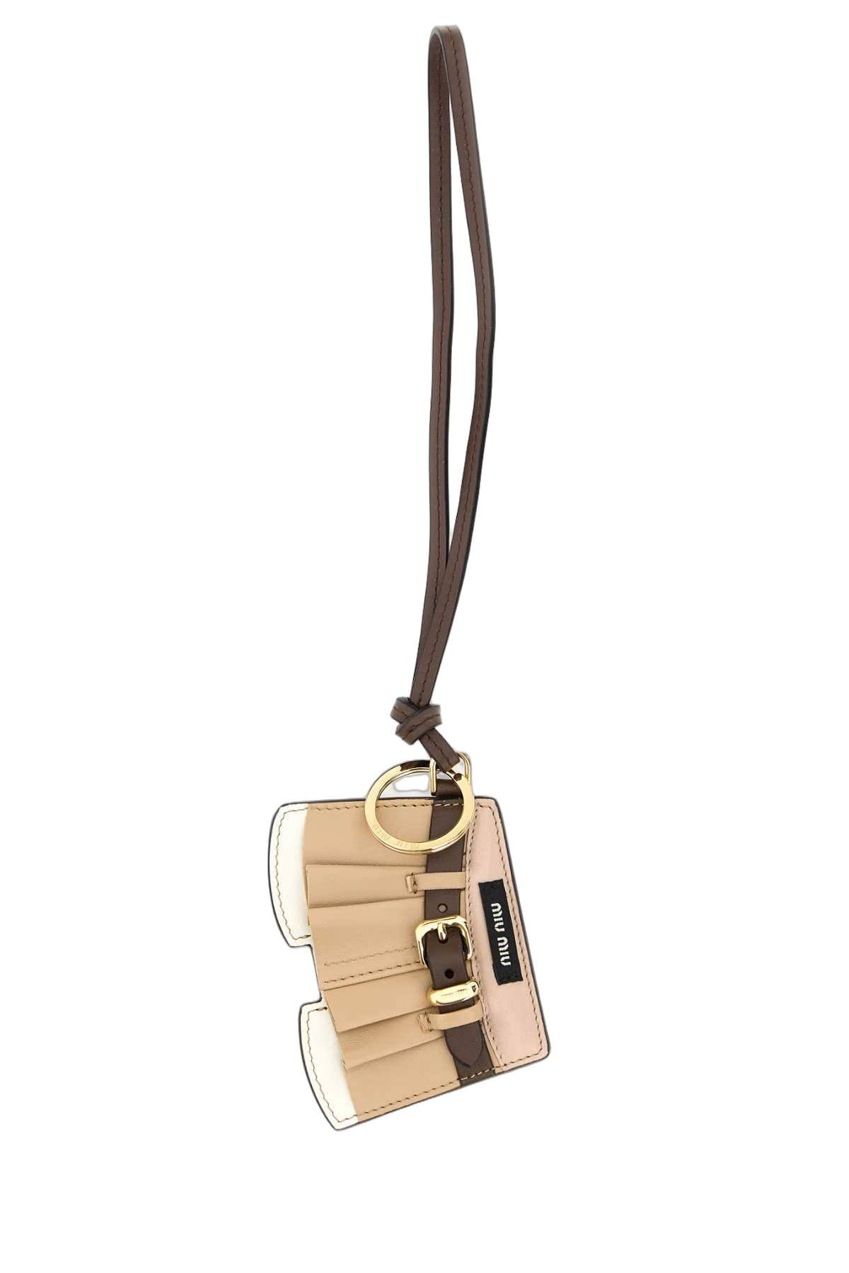 Miu Miu Quilted Leather Coin Purse — Beige