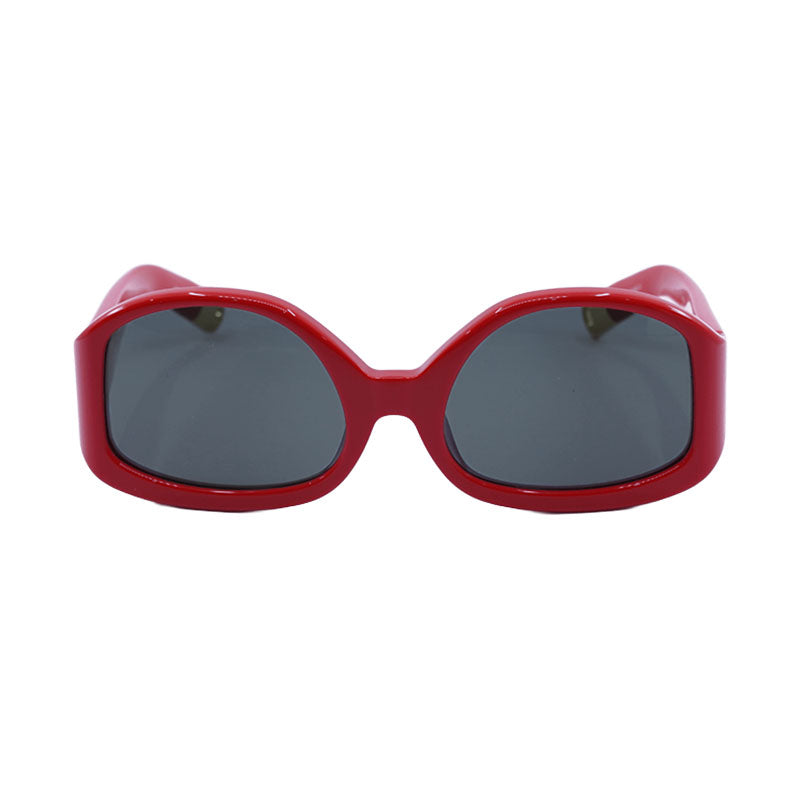 Jacquemus Oversized Frame Sunglasses — Red