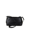 Pinko Saddle Horizontal Shoulder Bag — Black
