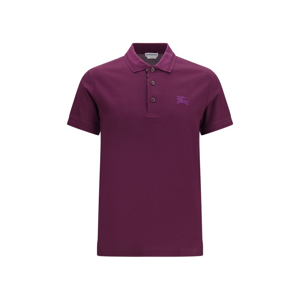 Burberry Cotton Piqué Polo Shirt — Purple