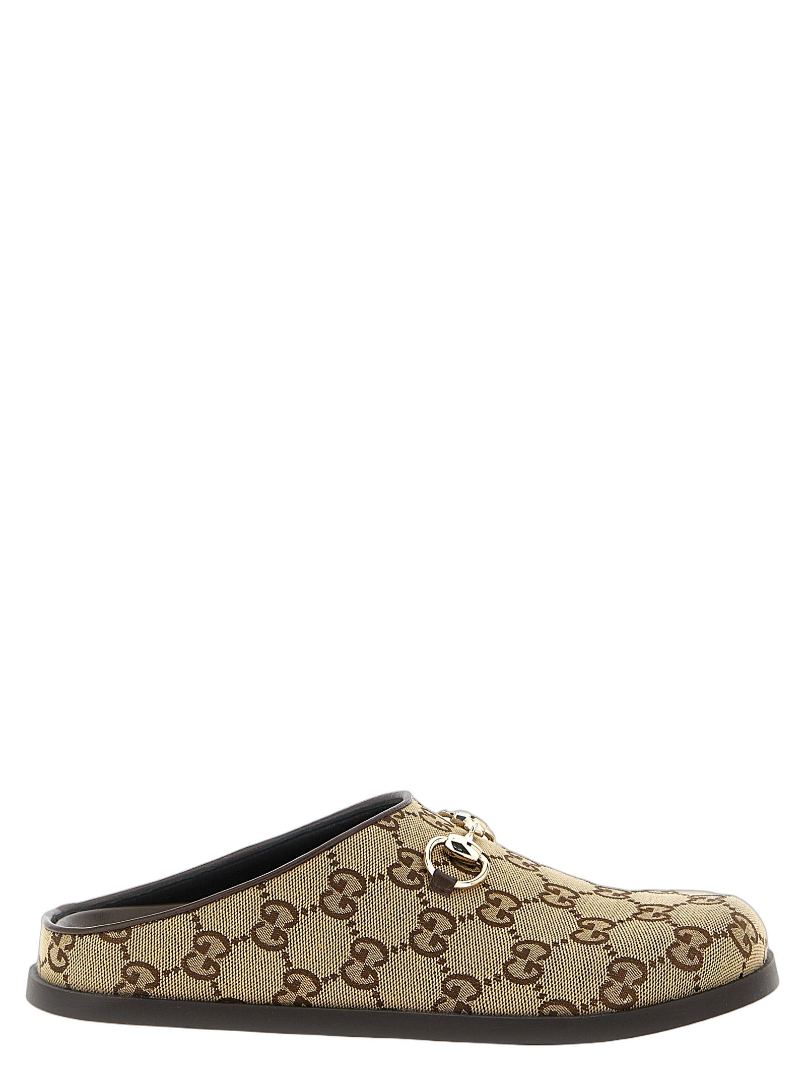 Gucci GG Canvas Slipper — Beige