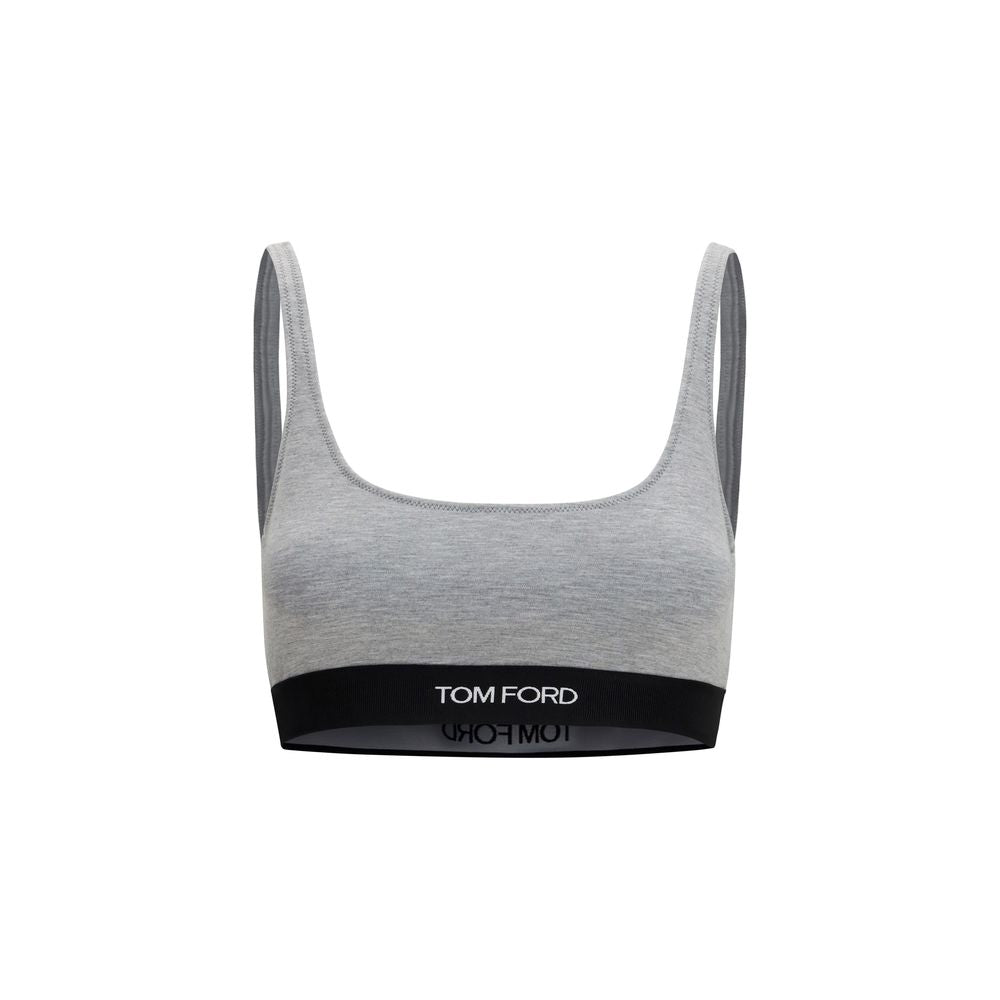 Tom Ford Modal Blend Sport Bra — Gray