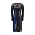 Tom Ford Sequin Two-Tone Cocktail Dress — Blue