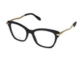 Bulgari BV50071I Chain-Link Temple Eyeglasses — Black
