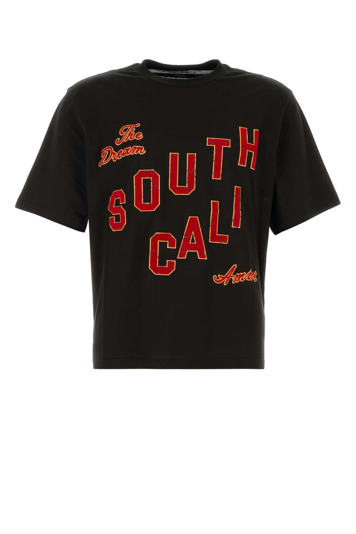 Amiri Logo-Embroidered T-Shirt — Black