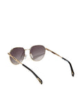 Zadig & Voltaire SZV514 Gafas de sol de aviador de metal — Oro rosa