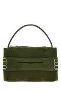 JW Anderson Suede Top Handle Bag — Green