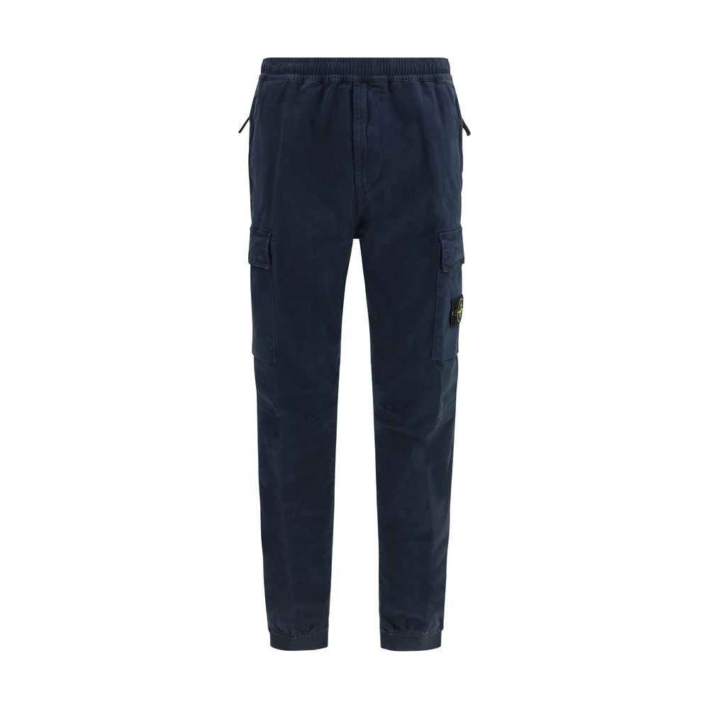 Stone Island Cotton Cargo Cargo Pants — Navy