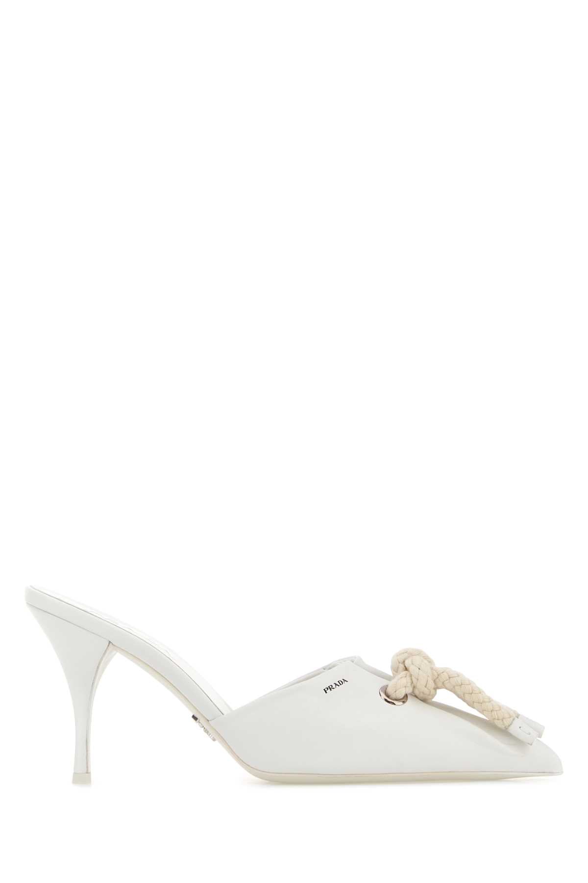 Prada Donna Mule — White